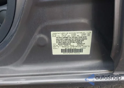 2012 Nissan Versa 1.6 Sv из США, поврежденный, VIN 3N1CN7AP9CL925146